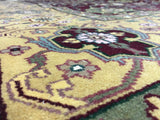 Indian Rug Hand Knotted Oriental Rug Kashan Oriental Rug 8'X10'