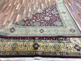 Indian Rug Hand Knotted Oriental Rug Kashan Oriental Rug 8'X10'
