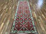 Indian Rug Hand Knotted Oriental Rug Kashan Oriental Runner 3'1x10'