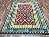 Indian Rug Hand Knotted Oriental Rug Kilim Oriental Area Rug 5'6X7'11