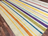 Indian Rug Hand Knotted Oriental Rug Kilim Oriental Large Rug 9'8X13'1