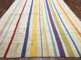 Indian Rug Hand Knotted Oriental Rug Kilim Oriental Large Rug 9'8X13'1