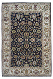 Indian Rug Hand Knotted Oriental Rug Large Fine Kashan Oriental Rug 6'2x9'