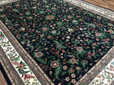 Indian Rug Hand Knotted Oriental Rug Large Fine Kashan Oriental Rug 9'8X13'3