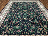 Indian Rug Hand Knotted Oriental Rug Large Fine Kashan Oriental Rug 9'8X13'3