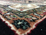 Indian Rug Hand Knotted Oriental Rug Large Fine Oriental Tabriz Area Rug 6'x9'