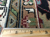 Indian Rug Hand Knotted Oriental Rug Large Fine Oriental Tabriz Area Rug 6'x9'
