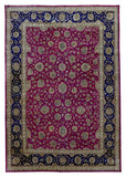 Indian Rug Hand Knotted Oriental Rug Large Fine Oriental Tabriz Area Rug 9'6x13'8