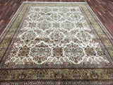 Indian Rug Hand Knotted Oriental Rug Large Fine Peshawar Oriental Rug 8'10X11'1