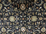 Indian Rug Hand Knotted Oriental Rug Large Fine Tabriz Oriental Rug 6'X9'
