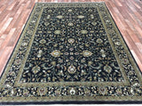 Indian Rug Hand Knotted Oriental Rug Large Fine Tabriz Oriental Rug 6'X9'