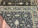 Indian Rug Hand Knotted Oriental Rug Large Fine Tabriz Oriental Rug 6'X9'