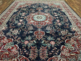 Indian Rug Hand Knotted Oriental Rug Large Fine Tabriz Oriental Rug 9'10X13'9