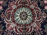 Indian Rug Hand Knotted Oriental Rug Large Fine Tabriz Oriental Rug 9'10X13'9