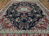 Indian Rug Hand Knotted Oriental Rug Large Fine Tabriz Oriental Rug 9'10X13'9