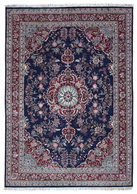 Indian Rug Hand Knotted Oriental Rug Large Fine Tabriz Oriental Rug 9'10X13'9