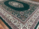 Indian Rug Hand Knotted Oriental Rug Large Kashan Oriental Rug 9'X12'