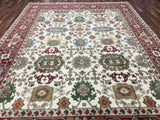 Indian Rug Hand Knotted Oriental Rug Large Mahal Oriental Rug 8'10 x 11'10