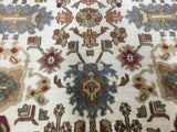 Indian Rug Hand Knotted Oriental Rug Large Mahal Oriental Rug 8'10 x 11'10