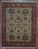 Indian Rug Hand Knotted Oriental Rug Large Mahal Oriental Rug 8' x 10'3