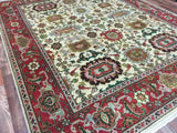Indian Rug Hand Knotted Oriental Rug Large Mahal Oriental Rug 8' x 10'3