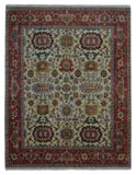 Indian Rug Hand Knotted Oriental Rug Large Mahal Oriental Rug 8' x 10'3