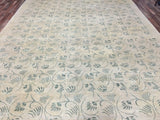 Indian Rug Hand Knotted Oriental Rug Large Modern Floral Peshawar Oriental Rug 10' x 13'9