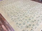 Indian Rug Hand Knotted Oriental Rug Large Modern Floral Peshawar Oriental Rug 10' x 13'9