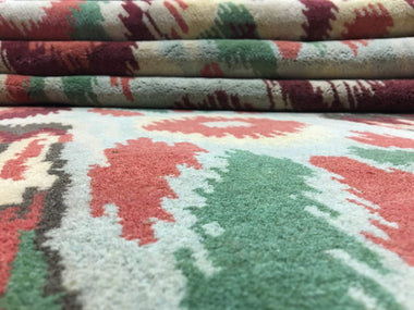 Indian Rug Hand Knotted Oriental Rug Large Modern Ziegler Kilim Area Rug 9'x12'3