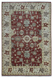 Indian Rug Hand Knotted Oriental Rug Large Oushak Oriental Rug 6'3X9'2