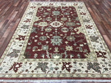 Indian Rug Hand Knotted Oriental Rug Large Oushak Oriental Rug 6'3X9'2