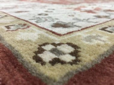 Indian Rug Hand Knotted Oriental Rug Large Oushak Oriental Rug 6'3X9'2
