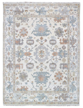 Indian Rug Hand Knotted Oriental Rug Large Oushak Oriental Rug 9'X11'10