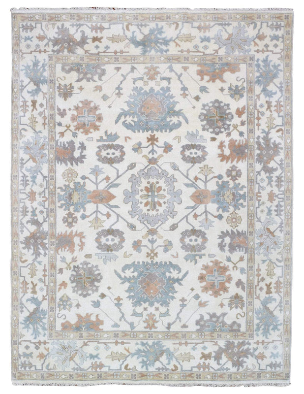 Indian Rug Hand Knotted Oriental Rug Large Oushak Oriental Rug 9'X11'10