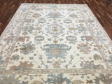 Indian Rug Hand Knotted Oriental Rug Large Oushak Oriental Rug 9'X11'10