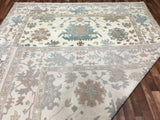 Indian Rug Hand Knotted Oriental Rug Large Oushak Oriental Rug 9'X11'10