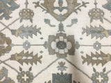 Indian Rug Hand Knotted Oriental Rug Large Oushak Oriental Rug 9'x12'3