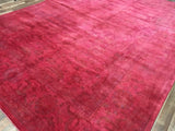 Indian Rug Hand Knotted Oriental Rug Large Overdye Oriental Rug 9'10x13'9