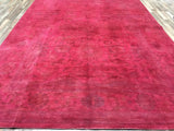 Indian Rug Hand Knotted Oriental Rug Large Overdye Oriental Rug 9'10x13'9