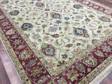 Indian Rug Hand Knotted Oriental Rug Large Peshawar Oriental Rug 6'2X9'5