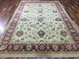 Indian Rug Hand Knotted Oriental Rug Large Peshawar Oriental Rug 6'2X9'5