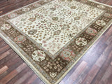 Indian Rug Hand Knotted Oriental Rug Large Rug Chobi Peshawar 8X9'10