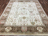 Indian Rug Hand Knotted Oriental Rug Large Rug Chobi Peshawar 8X9'10