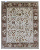 Indian Rug Hand Knotted Oriental Rug Large Rug Chobi Peshawar 8X9'10