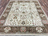 Indian Rug Hand Knotted Oriental Rug Large Rug Chobi Peshawar 8X9'10