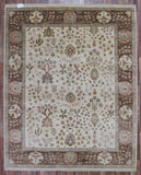 Indian Rug Hand Knotted Oriental Rug Large Rug Chobi Peshawar 8X9'10