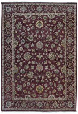 Indian Rug Hand Knotted Oriental Rug Large Rug Peshawar 8'4X11'8