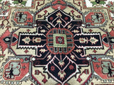 Indian Rug Hand Knotted Oriental Rug Large Serapi Oriental Rug 8'9X12'