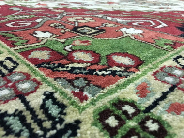 Indian Rug Hand Knotted Oriental Rug Large Serapi Oriental Rug 8'9X12'