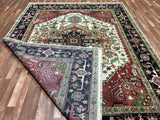 Indian Rug Hand Knotted Oriental Rug Large Serapi Oriental Rug 8'9X12'